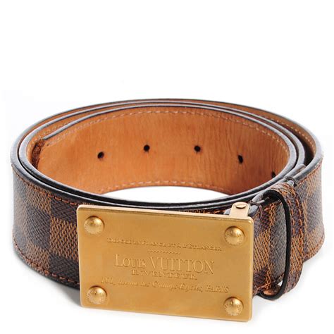 louis vuitton damier inventeur belt|louis vuitton damier belt sale.